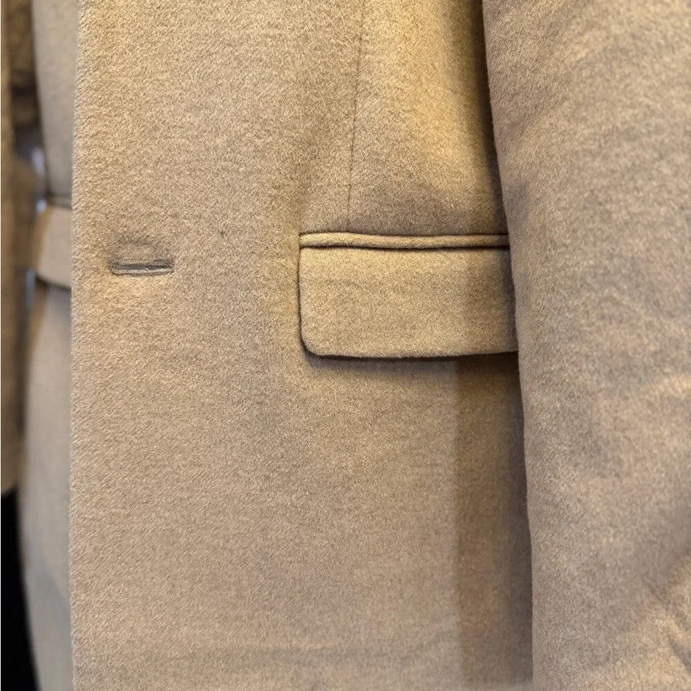 Wool Men's Tan Overcoat - Brand new